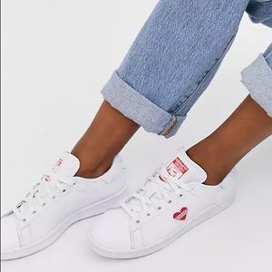 Adidas Stan Smith Red Heart Valentine’s Day Shoes